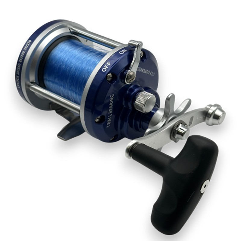 LFS 300 Multiplier Sea Fishing Reel 20lb Blue line 1bb