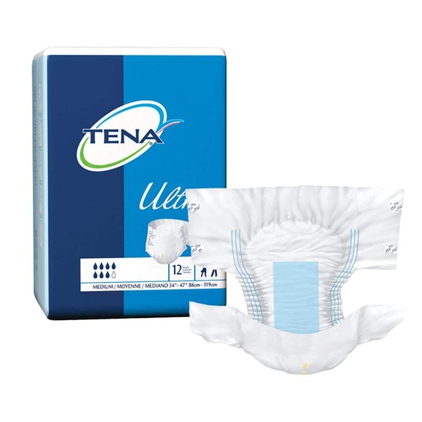 TENA Ultra Brief - Medium - 34-47" Waist size - - Pack of 40