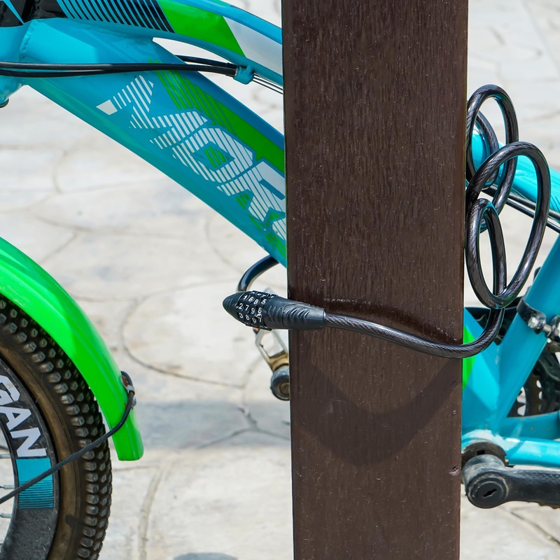 Bike Lock Combination Lock 4 Digit |1.8M X 10mm| Heavy