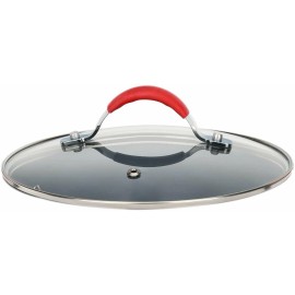 NutriChef Dutch Oven Pot Lid Tempered Glass Electric Gas Induction Compatible/