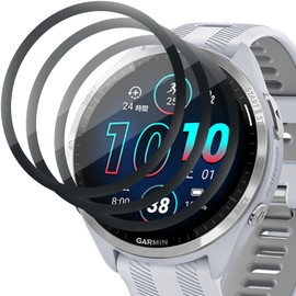 Miimall [3 Pack] Compatible with Garmin Forerunner 965 Screen Protector, 3D Curved Edge PMMA Crystal Clear Screen Protector, Anti-Scratch Bubble Free Full Coverage Protective Fim for Forerunner 965