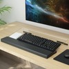 Kovesayi Acrylic Keyboard Stand with Ergonomic PU Leather Wrist Rest