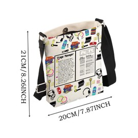 JYTAPP Stage Manager Gifts Stage Crew Drama Theater Director Crossbody Bag Theater Technician Gifts Theatre Tech Week Gift (beige)