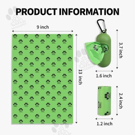MYGODPET Dog Poop Bags Rolls with Dispenser 150 Count Biodegradable Poop Bags for Dog and Cat Ocean Soap Scented Waste Bag Leak Proof Doggie Poop Bag Doggy Trash Bag Green
