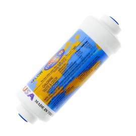 IPW Industries Inc-Omnipure -(K2333-KK) - 6" x 2" T40 GAC Coconut Carbon Inline Filter-3/8" OD Quick Connect