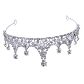 STOBAZA 3pcs Girls Crown Headband Boys and Girls Crystal Tiara Stylish Hair Decor for Events