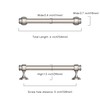 Asidrama 10 Pack 5 Inch(128mm) Brushed Satin Nickel Kitchen Cabinet