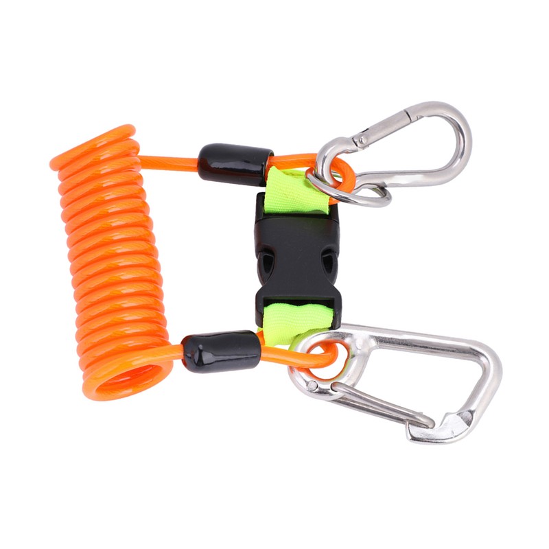 Keep Diving Anti lost Spring Coil Lanyard Safety Emergency Tool