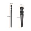 sourcing map 2pcs Leather Edge Burnisher Tool 2 Type Black