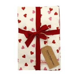 Elite Tins Emma Bridgewater Pink Hearts Double Oven Glove and Tea Towel Gift Set 1PIH011689