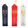 3rd Place (White & Gold) Award Ribbons with a Card
