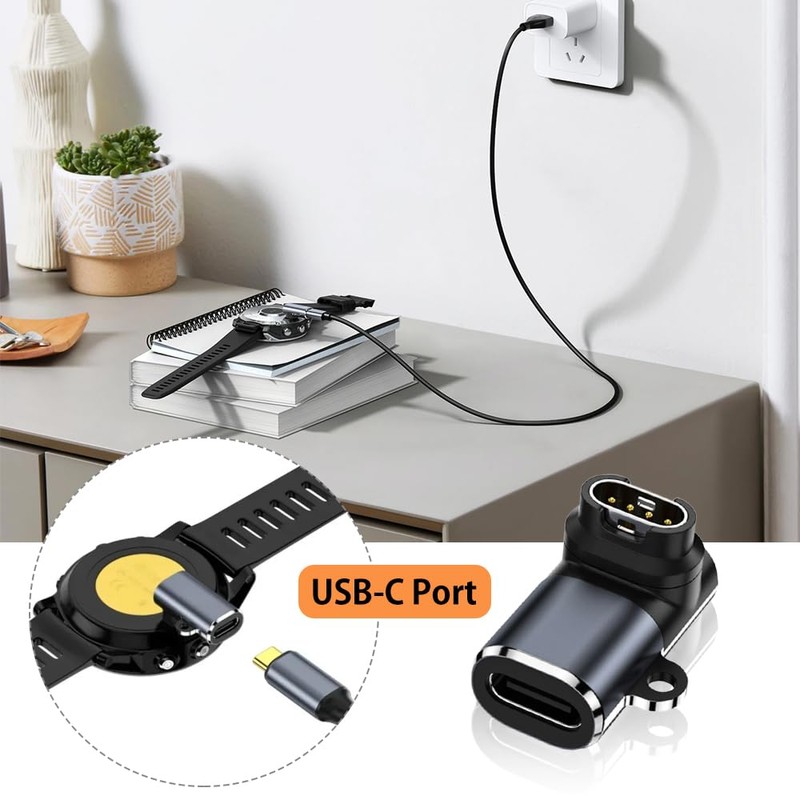UrbanPulse Garmin Watch Charger Adapter L Shape USB Type C
