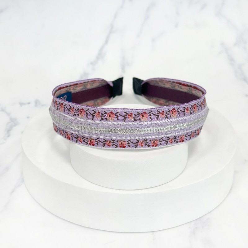 Burnaby Lucent Silver Bloom Lavender Hair Band / 버나비 루센트