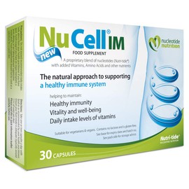 Nucleotide Nutrition, NuCell IM Food Supplement, Verified Immune & Stress Support, Pack of 30 Vegi-Caps – 15 Servings