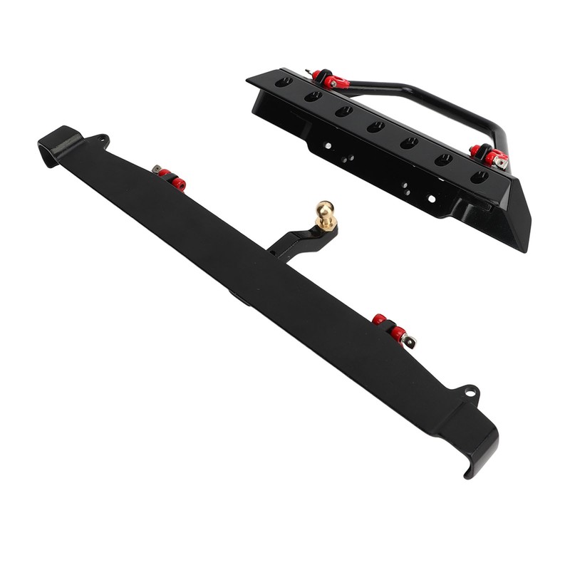 RC Crawler Bumper Black Front and Rear Bumper with Winch