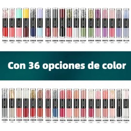 Esmalte De Uñas 4 En 1 Con Punta Doble,seca Al Aire Y Rápido                                                                                          