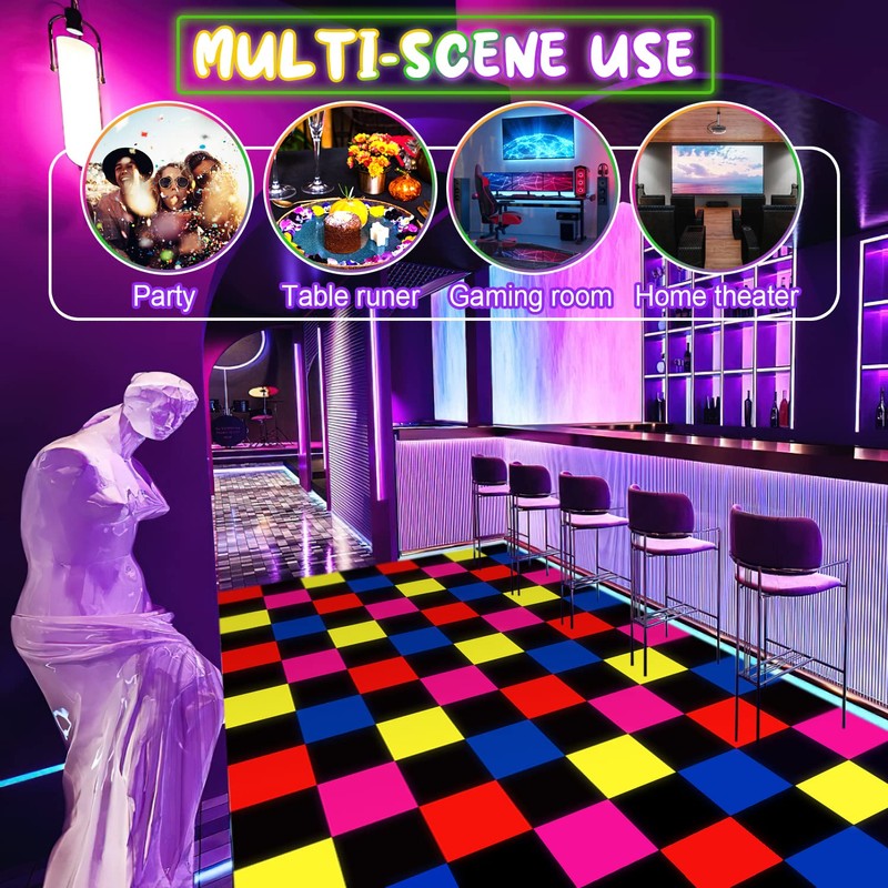 UNICORN ELEMENT Neon Dance Floor Light Up Dance Floor UV