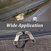 Fenhupe 30pcs S Hooks Carabiner Clip, Zipper Pull Locks Anti