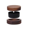 Ashtray with Lid, Stylish Wood, Stainless Steel, Odor Resistant, Airtight,