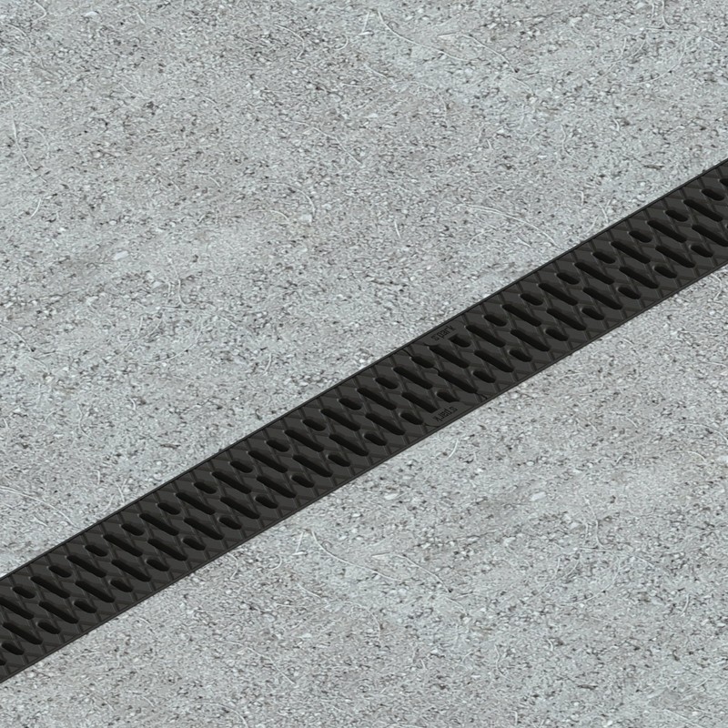 Vodaland - 4 Inch Trench Drain System with Grate -