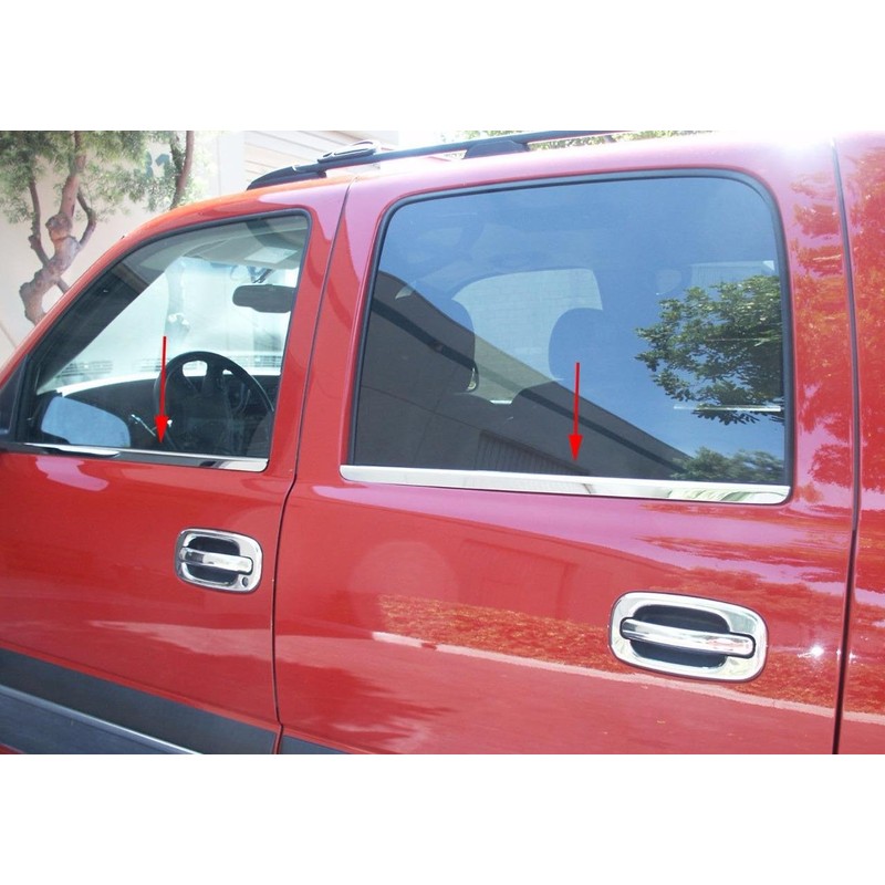 Sizver Polished Stainless Steel Window Sills Trims Compatible With 2000-2006