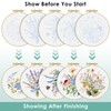 ERKOON Embroidery Kit for Beginners, 5 Sets Flower Cross Stitch