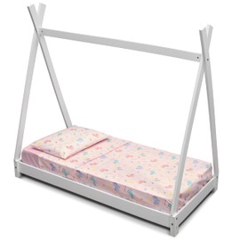 GOYSILA Montessori Bed Linen 70 x 140 cm, 1 Fitted Sheet with Elasticated Corners, 1 Top Sheet, 1 Pillowcase, 100% Cotton, Oeko Tex, Unicorns