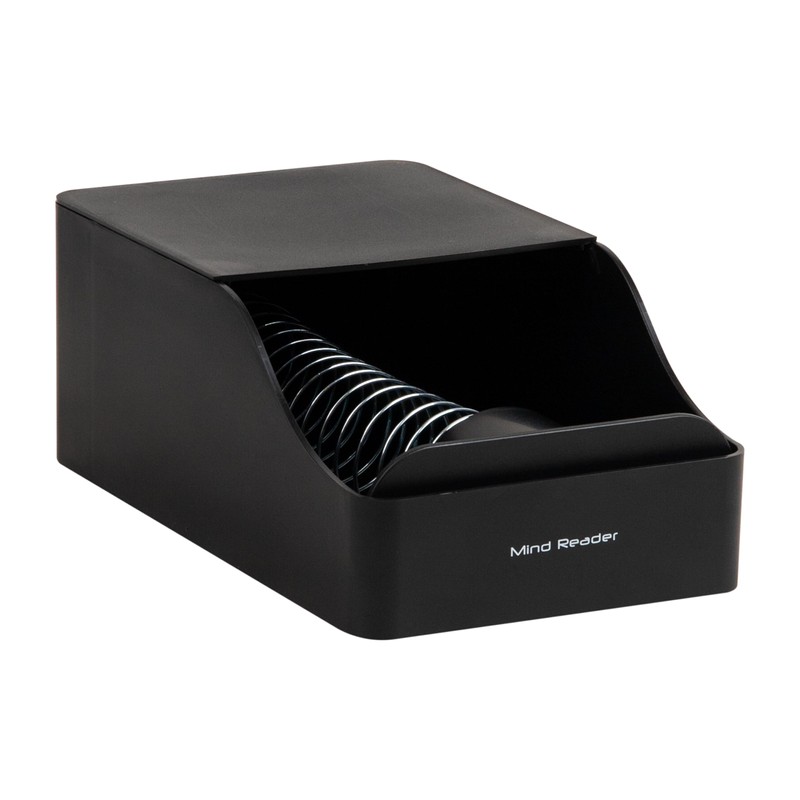 Mind Reader SLED-BLK Plastic Hot Cup Dispenser - Black