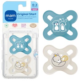 Mam Start Chupete de Silicona, Niño, 2 Unidades