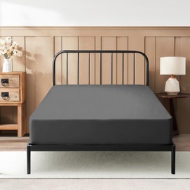 Sábana bajera ajustable individual de 39 x 75 pulgadas, bolsillo de 100 % algodón egipcio de 600 hilos, ajuste cómodo para colchón triple, tamaño individual estrecho, litera de campamento, cama de