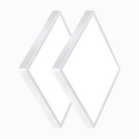 2PK 16 Inch Square LED Flush Mount Ceiling Light, 40W, 4000LM 3000K/4000K/6000K CCT Selectable, White Square LED Flat Panel Ceiling Light Fixture for Bedroom,Kitchen,Living Room