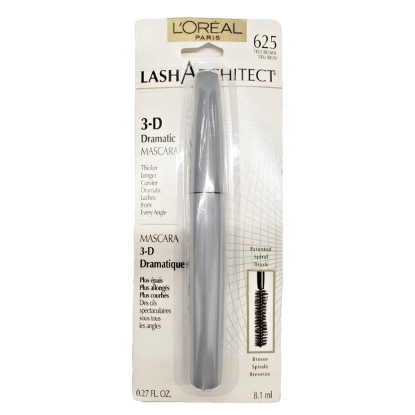 L'OREAL NEW L'OREAL 3-D DRAMATIC THICK EYE LASHES -625 TRUE
