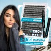 Natural Lash Clusters Kit 30D 40D D Curl Lash Clusters