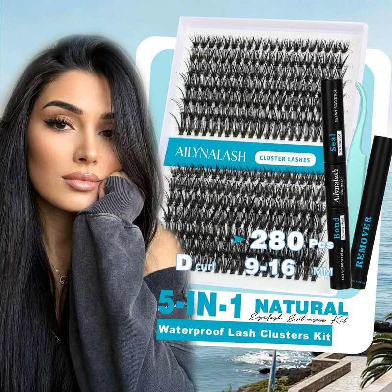 Natural Lash Clusters Kit 30D 40D D Curl Lash Clusters