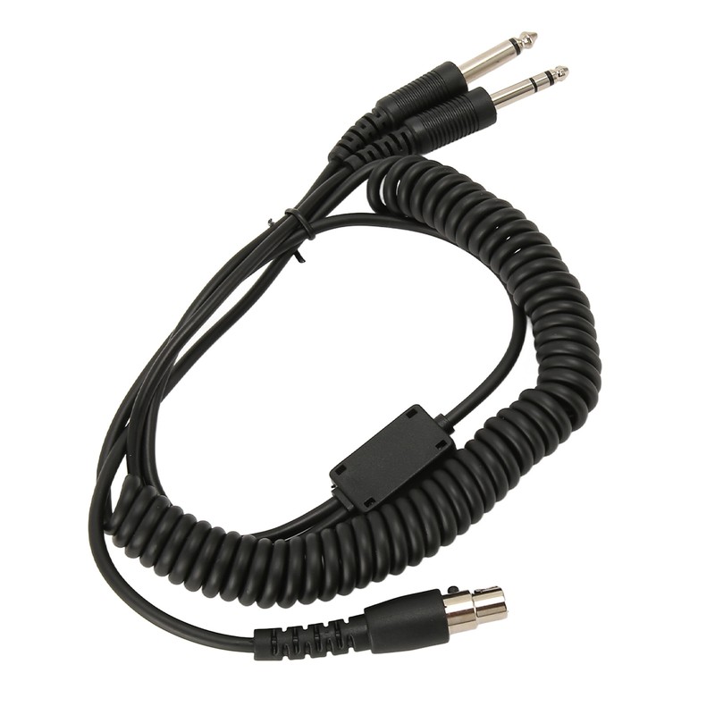 Mini XLR 5 Pin Plug to GA Dual Plugs Headset