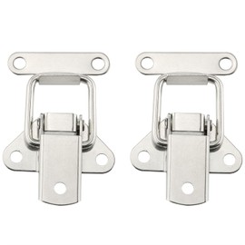 HJGarden 2PCS Stainless Steel Hasp Toggle Latch Buckle Small Lock for Case Jewelry Wood Box