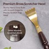 Tomorotec 17.5" Long Rosewood & Brass Back Scratcher for Men