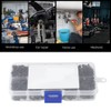 Thincol Tornillos Hexagonales M3, 720 unids, 510 piezas, Negro, Aleacin