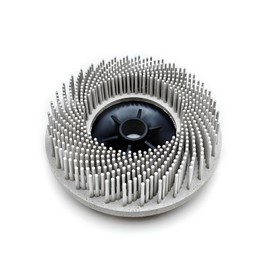 WEXWE Bristle Discs 4.5" 120# WIHTE with 5/8-11 Thread Fast Change Hub, Ceramic-Aluminum Oxide Abrasive ,Remove Coatings Paint Rust Contaminants Weld Burn , Pack of 1pcs