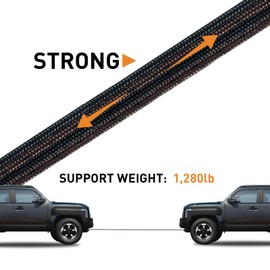 NDTEZUGT Unbreakable Boot Laces, Heavy Duty Work Round Shoelaces Replacement Shoe Strings, Stronger than Steel or Kevlar (Black 63”/160cm)