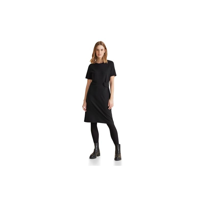 Street One Women's Festive Jersey Dress, black