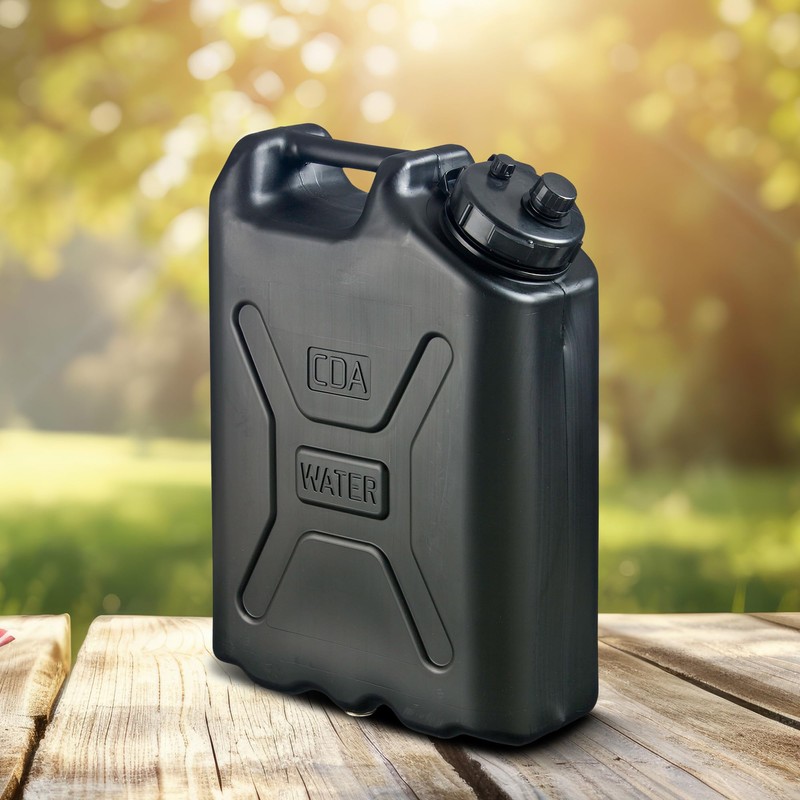 Scepter 2-Pack Military Water Container for Camping/Emergency/Off-Road, 5 Gallon, Black