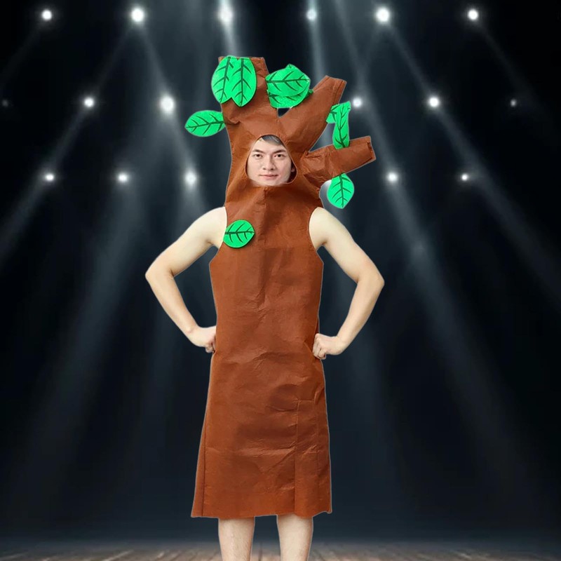 LOVIVER Adult Large Tree Costume for Women and Men Nonwoven