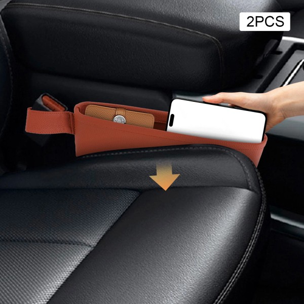 Unbranded 2 Pieces Car Seat Pockets Seat Catcher Holders Car