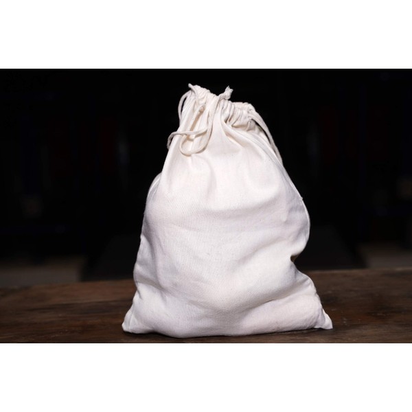6"x10: COTTON DOUBLE DRAWSTRING MUSLIN BAGS (natural color)- Set Of 50