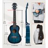 Vangoa Ukulele 23" Adult Beginner Concert Ukulele Mahogany Bundle Professional