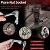 12030 Flare Nut Socket Set, 10pc, 10-19 mm 3/8" Drive