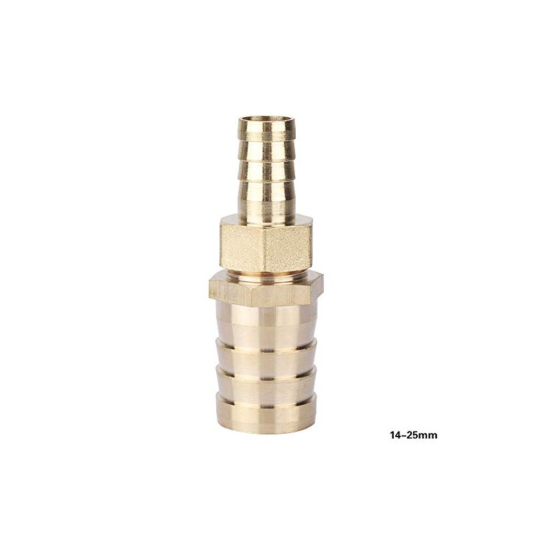 Brass Barbed Reducing Bushing 14-25mm Reducing Plug Connector Female Thread