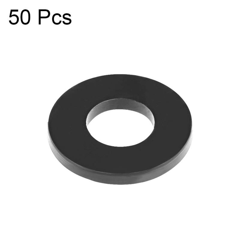 uxcell Rubber Flat Washers 11mm OD 5mm ID 1.2mm Thickness