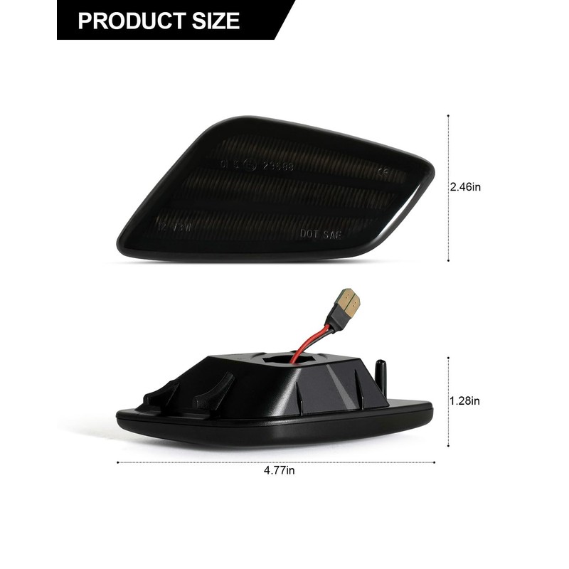 NEIFILES LED Side Marker Lights Compatible with Jeep Wrangler TJ